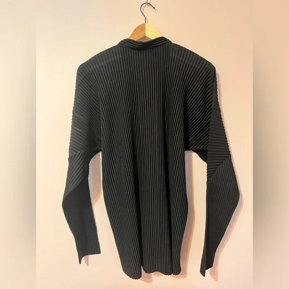 HOMME PLISSE Issey Miyake Black Monthly Color September Shirt XL/ 4 - Picture 5 of 14